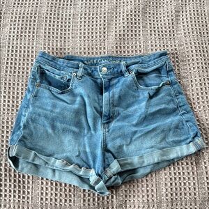 American Eagle Outfitters Blue Jean Shorts High-Waisted